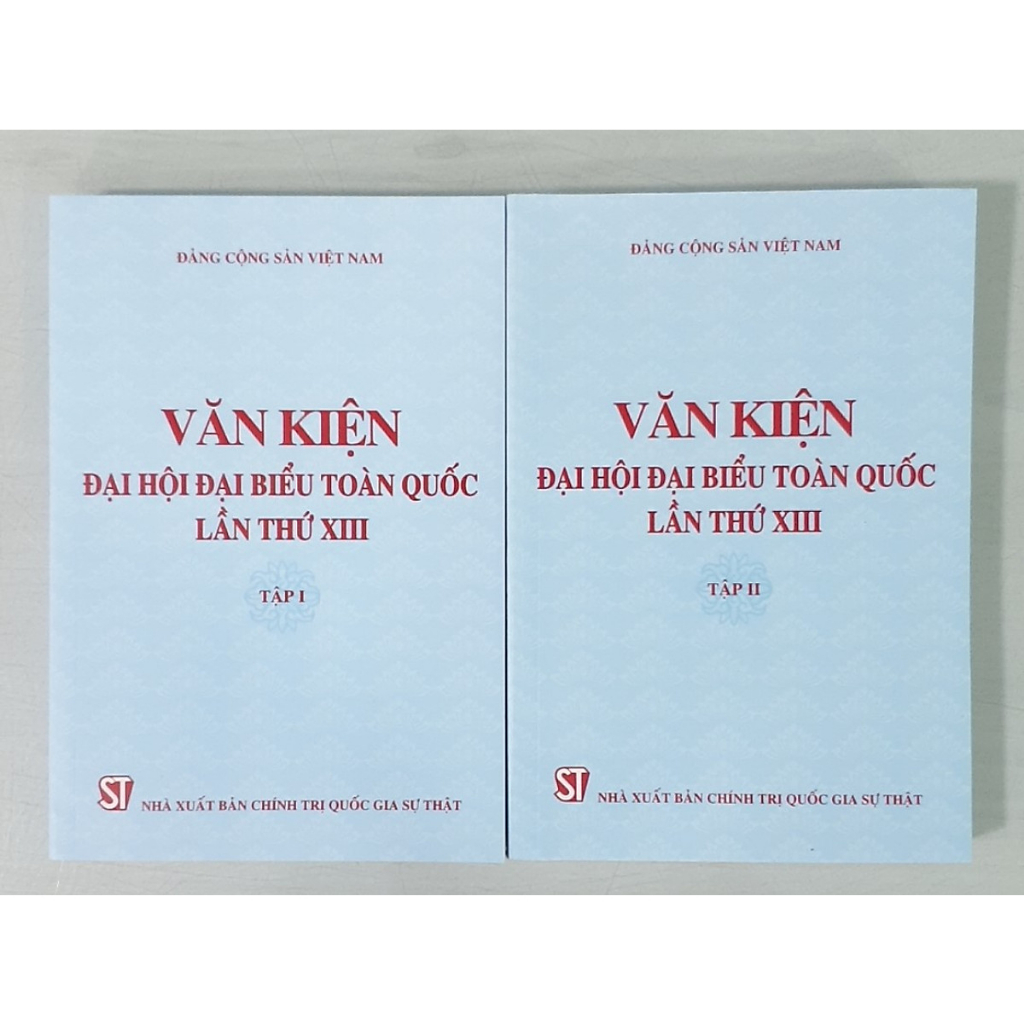 Sách - Văn Kiện Đại Hội Đại Biểu Toàn Quốc Lần Thứ XIII (2 tập)