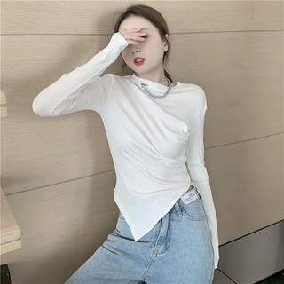 Áo thun nữ form rộng Guguno cotton cổ tròn in basic