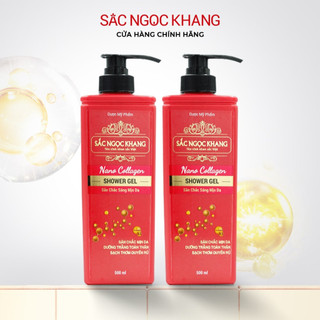 Combo 2 chai Sữa tắm Nano Collagen Sắc Ngọc Khang giúp sáng mịn săn chắc da 500ml