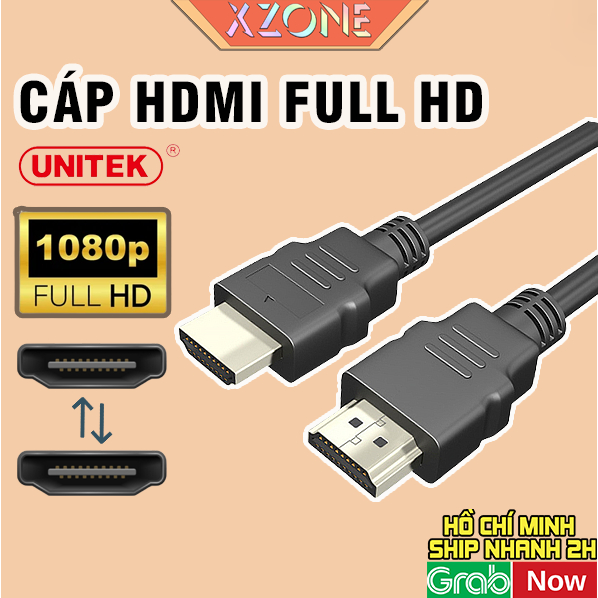 Dây cáp HDMI Full HD 1080p dài 1.5met chính hãng, xuất hình ảnh laptop, pc, máy game ra màn hình, tivi, máy chiếu