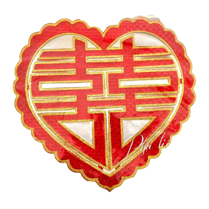 Chữ hỷ decal dán xe đám cưới
