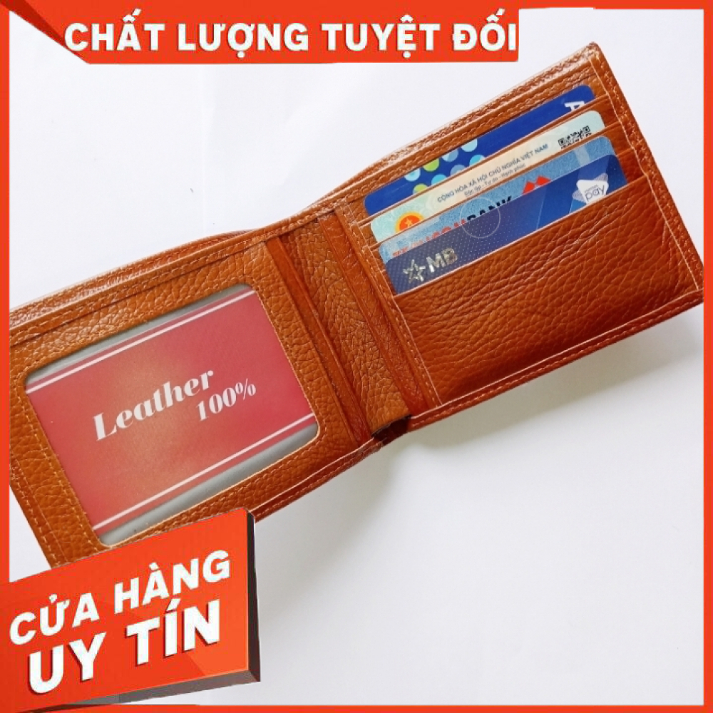 Ví nam da bò bảo hành 12 tháng kèm hộp đựng bóp ví da mềm mại nhiều ngăn kiểu dáng đứng và ngang