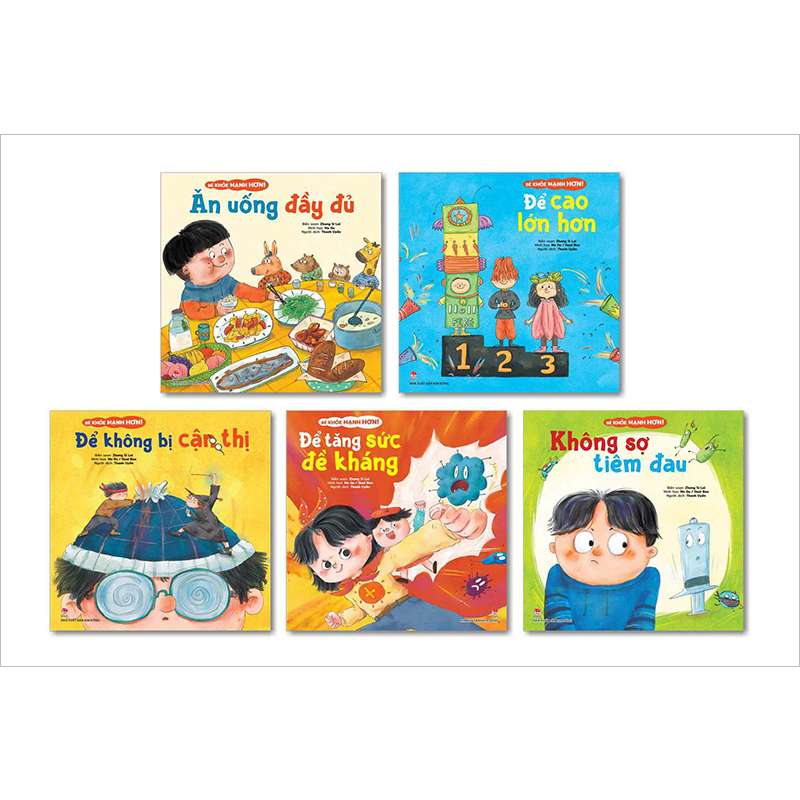 Sách Kim Đồng - Combo Bé khỏe mạnh hơn ! (5 quyển)