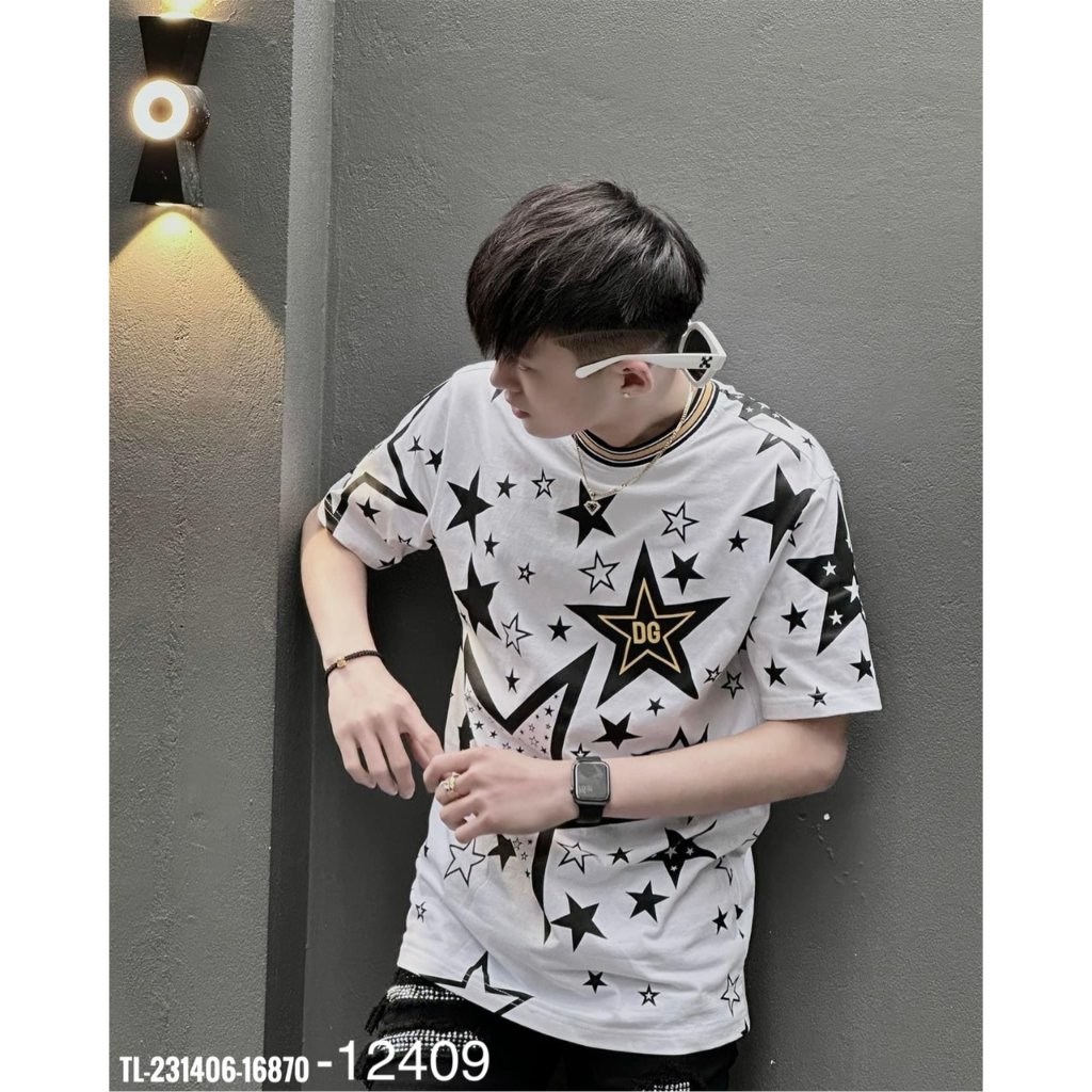 Áo Thun Cotton Nam Họa Tiết Ngôi Sao Thiết Kế Trẻ Trung Mới Nhất 2023