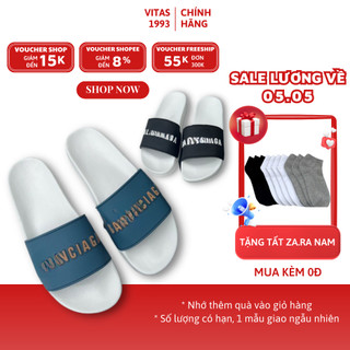 Dép quai ngang nam đủ 3 màu siêu nhẹ, Dép lê nam đế da PU đi êm nhẹ thông thoáng