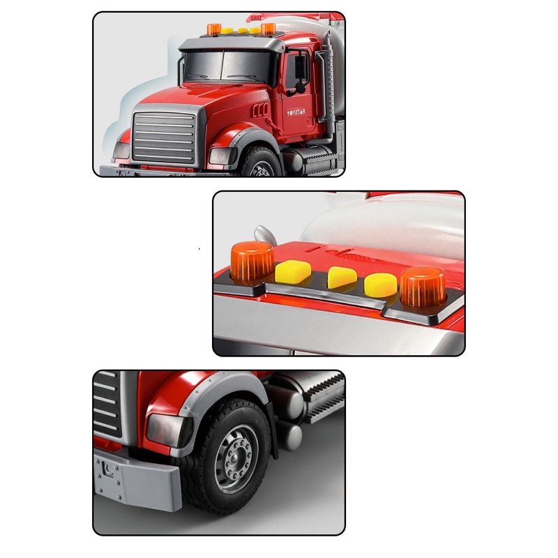 Xe bồn chở nước cứu hoả có nhạc TOYSTAR - xe chạy bánh đà