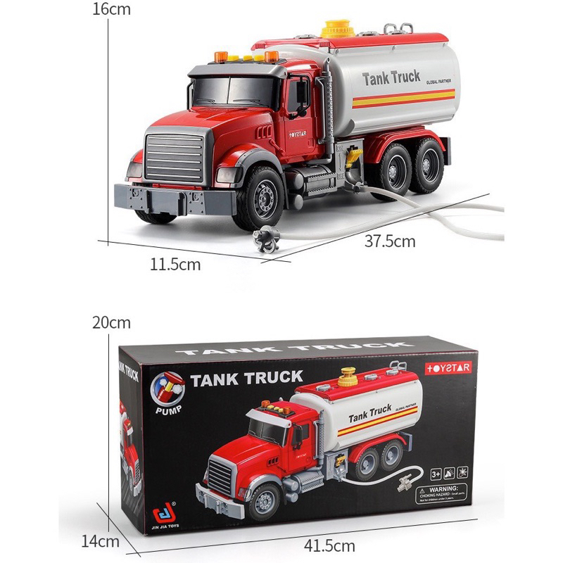 Xe bồn chở nước cứu hoả có nhạc TOYSTAR - xe chạy bánh đà