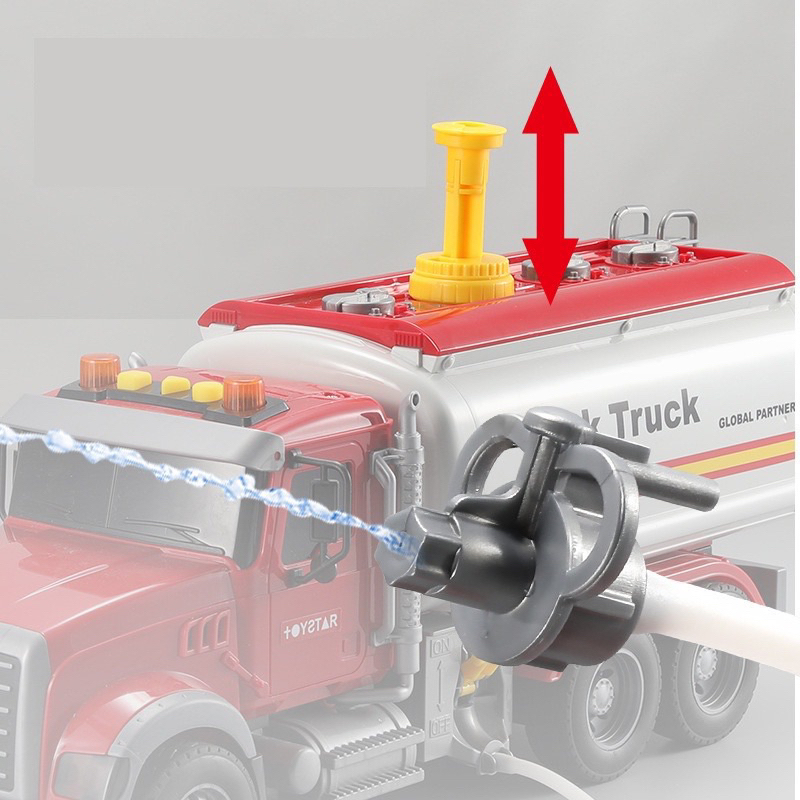 Xe bồn chở nước cứu hoả có nhạc TOYSTAR - xe chạy bánh đà