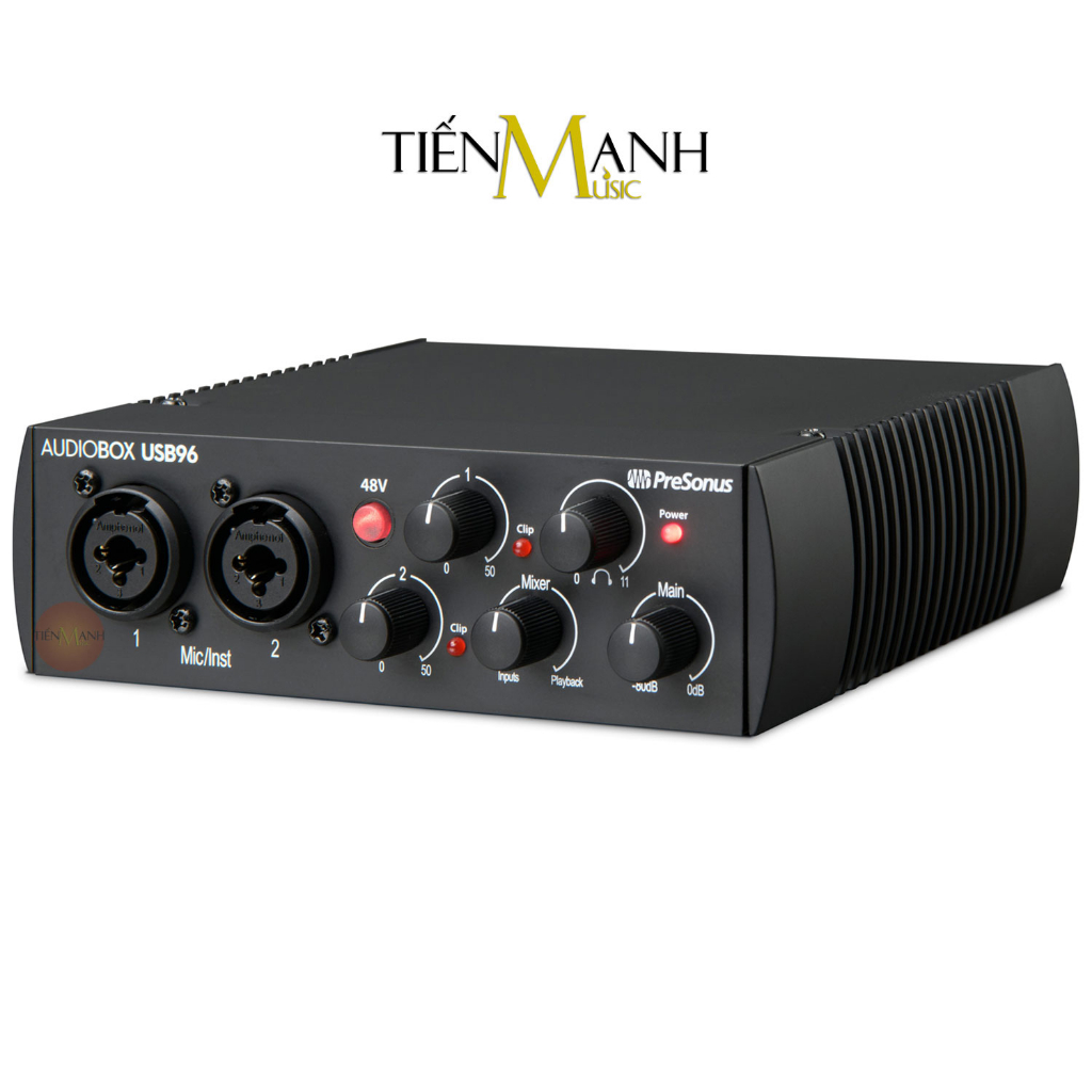 Soundcard PreSonus AudioBox USB 96 Bộ Thu Âm Thanh và Livestream Audio Interface Sound Card Audio Box USB96