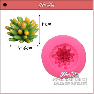 Khuôn silicon Sen Đá Cây Thông 7cm đổ tạo hình cho bánh rau câu 3D, 4D