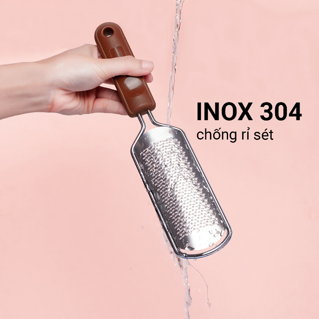 Cây chà gót chân inox 304 loại mới rất bén hiệu quả cho vùng da bị chai dày