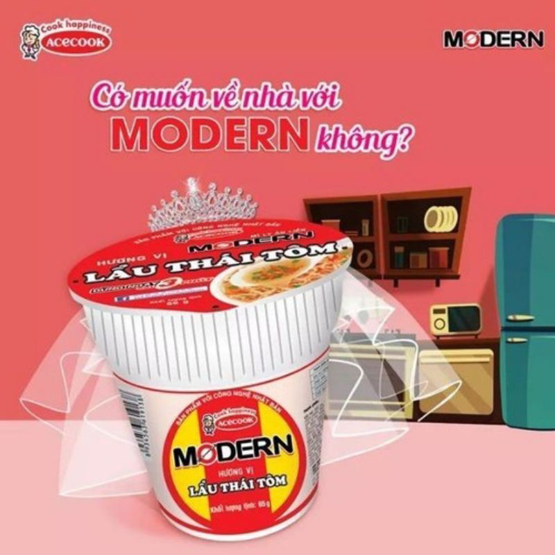 Mì ly Modern lẩu thái tôm 65g