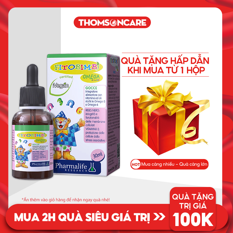 Bổ sung Omega - Omega Junior Gocce - phát triển não bộ cho trẻ - Nhập khẩu chính hãng từ Ý.
