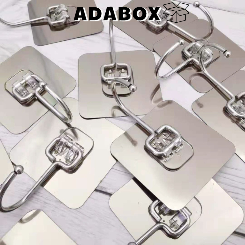 Móc Dán Tường Siêu Dính Chịu Lực Cao Đầu Móc Inox 304 Treo Đồ Nặng Dán Tường Chất Lượng Cao