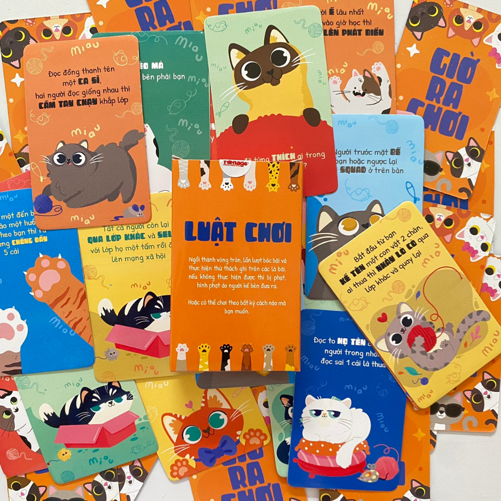 Bộ bài GIỜ RA CHƠI. Bộ Bài TEENAGE Chơi Cùng Bạn Bè các giờ ra chơi ,sinh hoạt lớp...