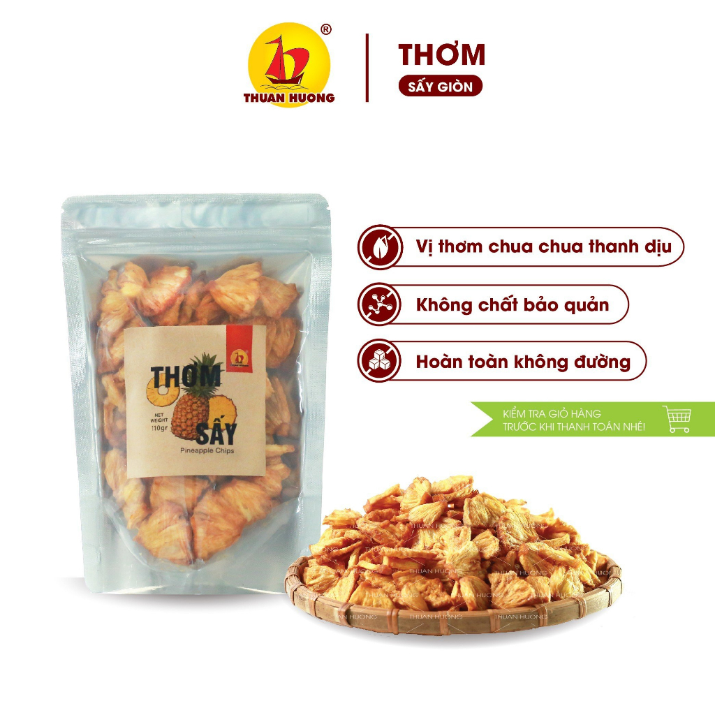 Thơm sấy giòn Thuận Hương 110gr
