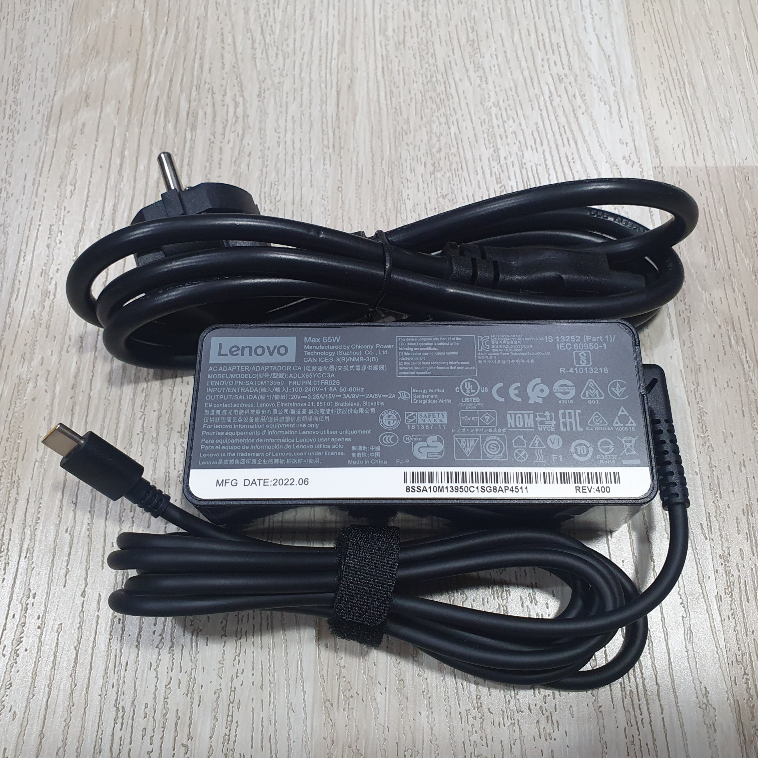 Sạc Laptop Lenovo Thinkpad Type C 20V - 3.25A 65W (Chân USB-C) - Có Kèm Dây Nguồn