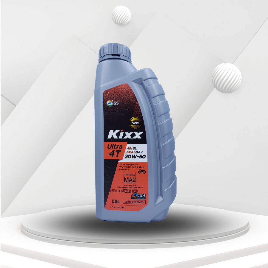 Nhớt xe máy, nhớt xe số Kixx Ultra 4T 20W50 API SL 800ml