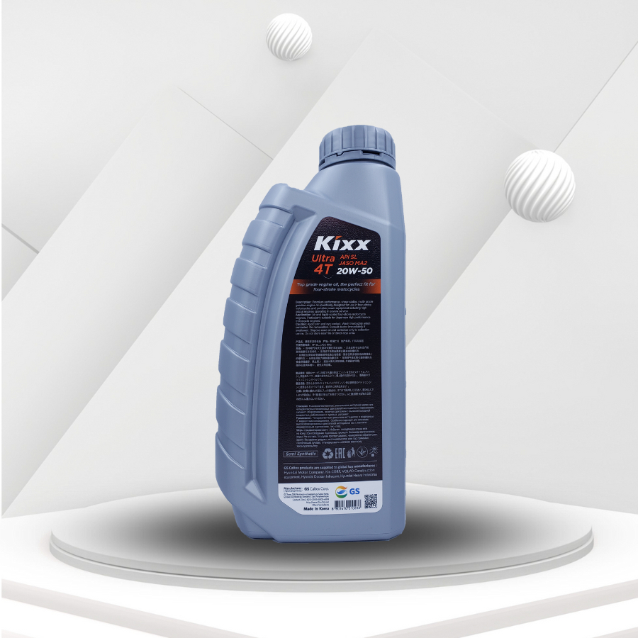 Nhớt xe máy, nhớt xe số Kixx Ultra 4T 20W50 API SL 800ml