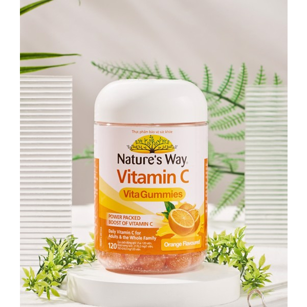 Kẹo dẻo Nature's Way Vita Gummies Vitamin C tăng cường sức đề kháng (120 viên)