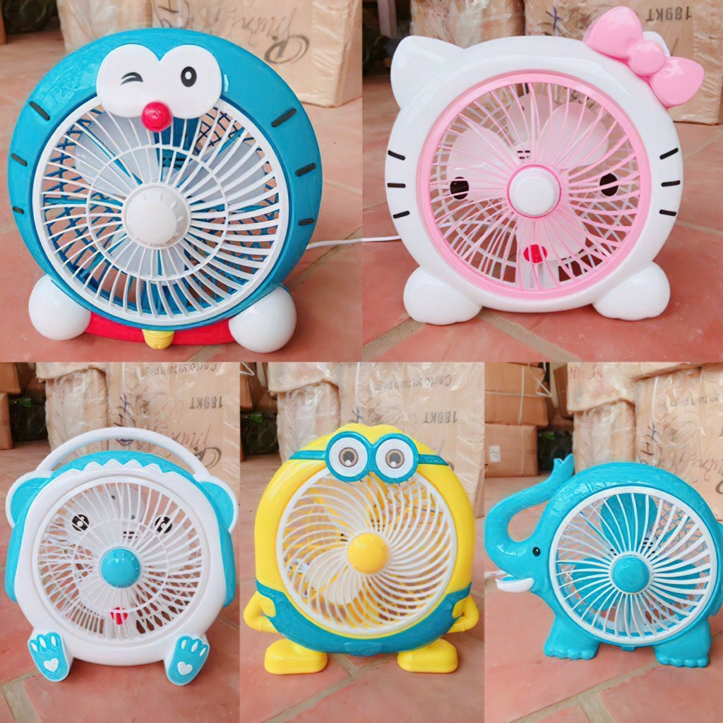 Quạt Điện Hình Thú Dễ Thương Ngộ Nghĩnh, Quạt Điện Để Bàn Mini , Cắm Điện Trực Tiếp Khi Sử Dụng
