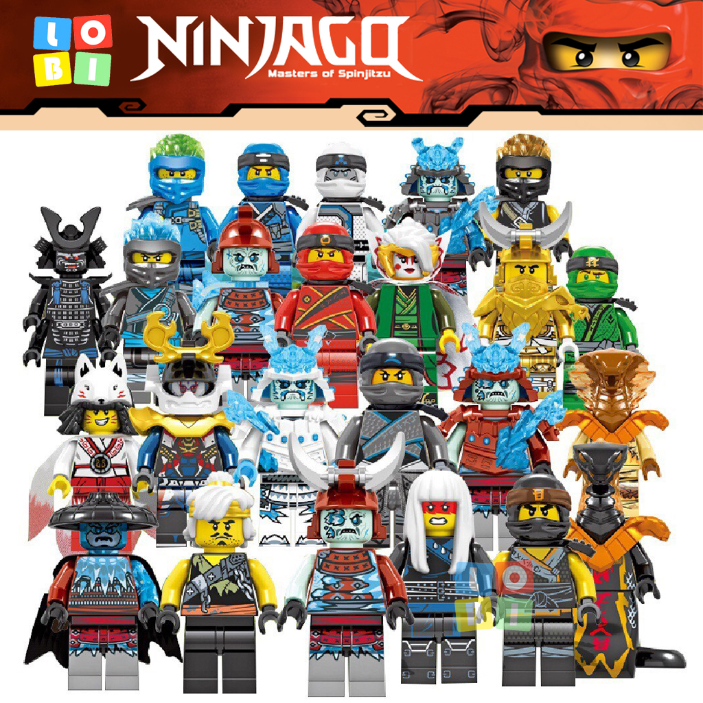 Đồ chơi mô hình lắp ráp Ninjago - Master of Spinjitzu, Kai, LLoyd, Zane, Wu sensei, Jay, Zane, 8 nhân vật cho bé