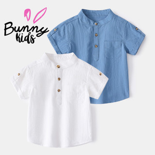 Áo sơmi bé trai WELLKIDS, áo cộc tay cho bé có cổ in hình dễ thương (TX2440)