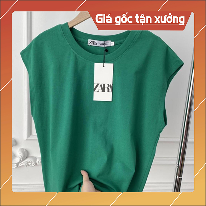 Giá sỉ Áo phông nữ trẻ trung cổ tròn cotton tay hến sát nách phong cách hàn quốc from rộng ba lỗ trơn basic NTT210