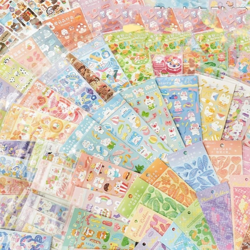 Sticker Lấp Lánh Phong Cách Hàn Quốc Trang Trí DIY Laptop, Sách Vở Học Tập