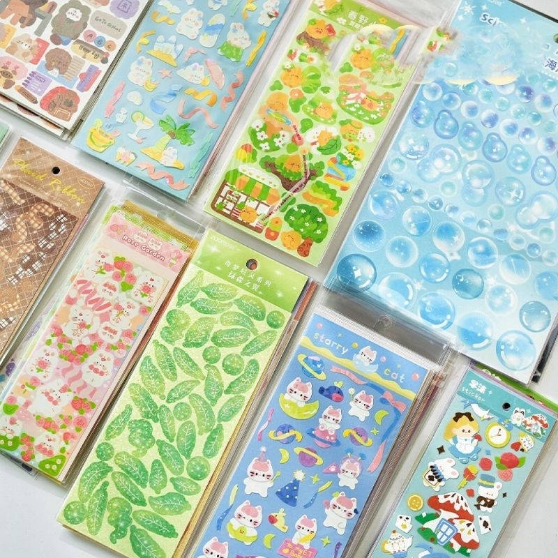 Sticker Lấp Lánh Phong Cách Hàn Quốc Trang Trí DIY Laptop, Sách Vở Học Tập