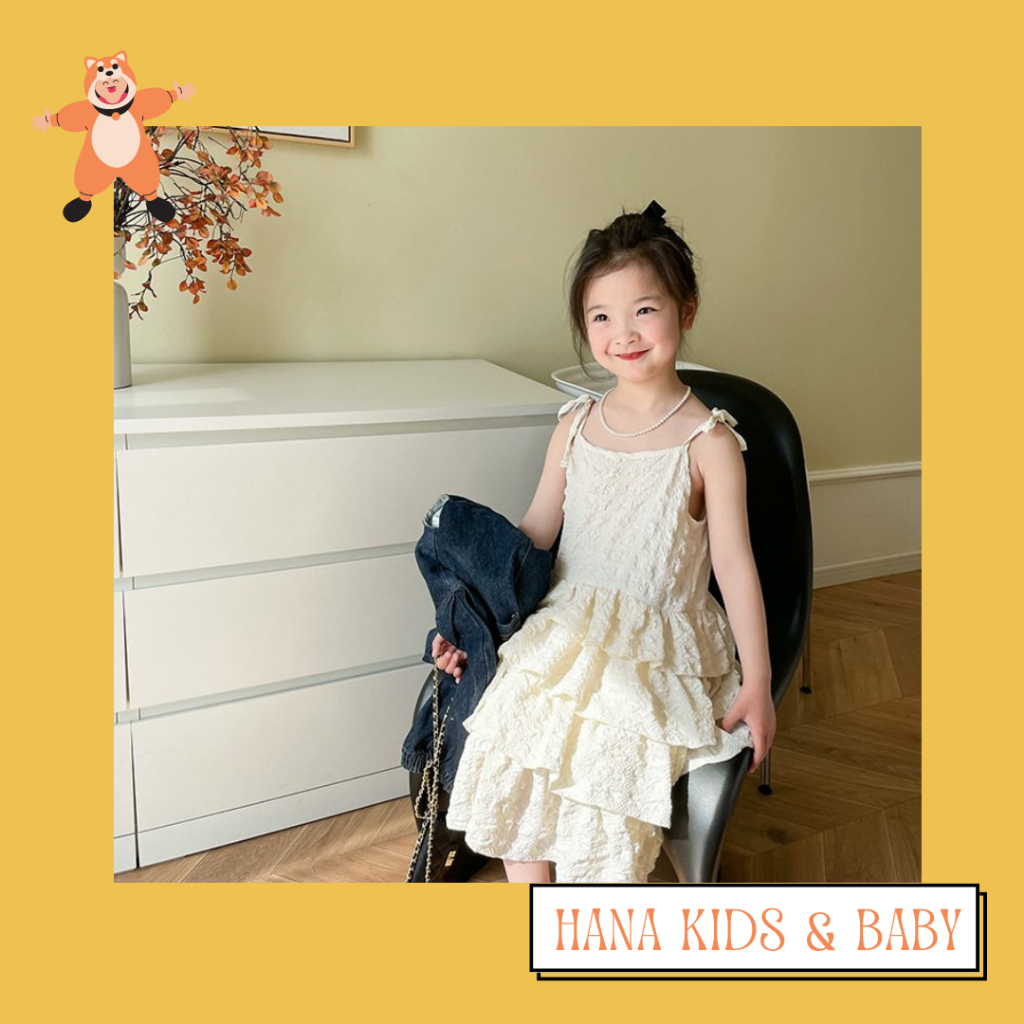 Váy 2 dây AMBB KIDS cho bé gái
