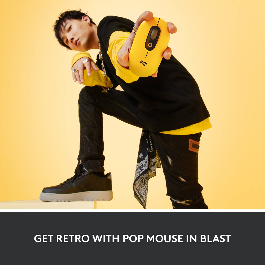 Chuột Không Dây Bluetooth Logitech POP Mouse | Hàng Chính Hãng | Bảo Hành 12 Tháng | Mimax Store