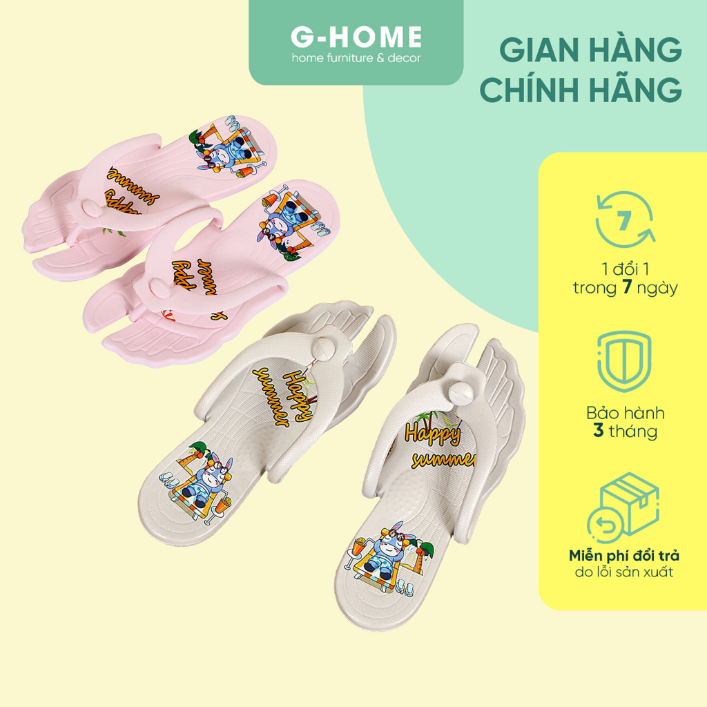 Dép xỏ ngón du lịch có thể gấp gọng thông minh Ghome, dép cao su EVA siêu nhẹ đi du lịch cực tiện lợi DT23M4
