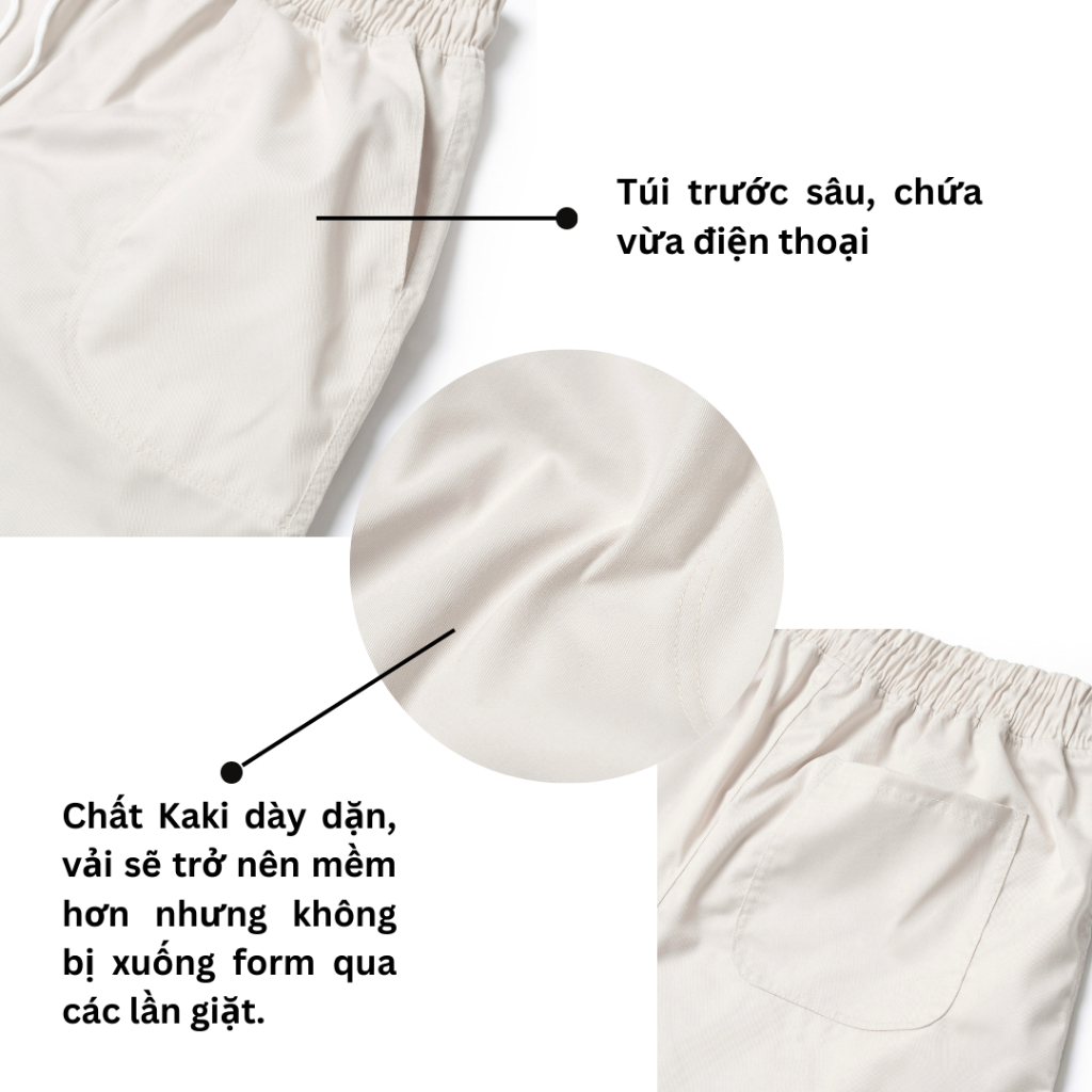 Quần Shorts Kaki Cotton mặc nhà Style Hàn Quốc, Regular Fit [Summer 23] | BigBuy360 - bigbuy360.vn