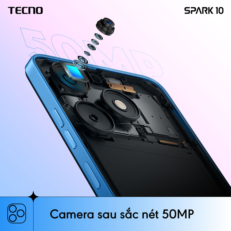 Điện thoại Tecno SPARK 10 4GB/128GB - Hàng Phân Phối Chính Hãng