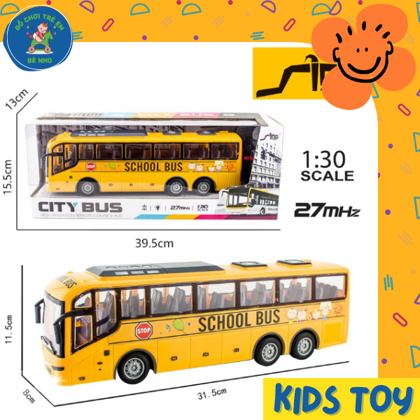 Xe bus điều khiển từ xa QH866 ⚡ CAO CẤP ⚡ Xe bus điều khiển từ xa mẫu mới nhất - có tặng kèm pin
