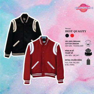 Áo khoác bomber Varsity SLP Saint La*urent Teddy Phong Cách Sơn Tùng MTP