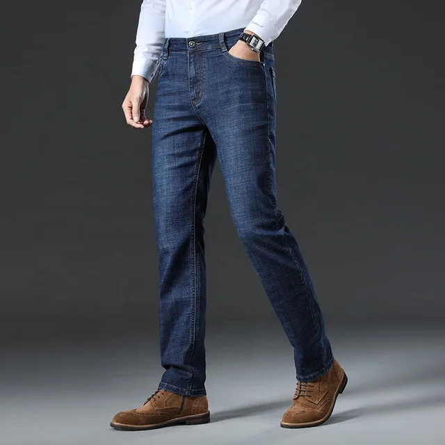Quần Jean Nam Chất Bò Cotton Ống Suông Dày Dặn Mềm Mịn Hàng Công Ty Thiết Kế Cao Cấp