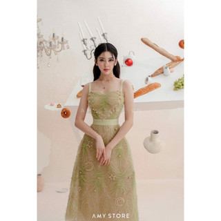 Đầm ren 2 dây form chữ A ore