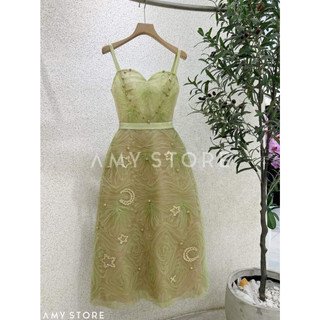 Đầm ren 2 dây form chữ A ore