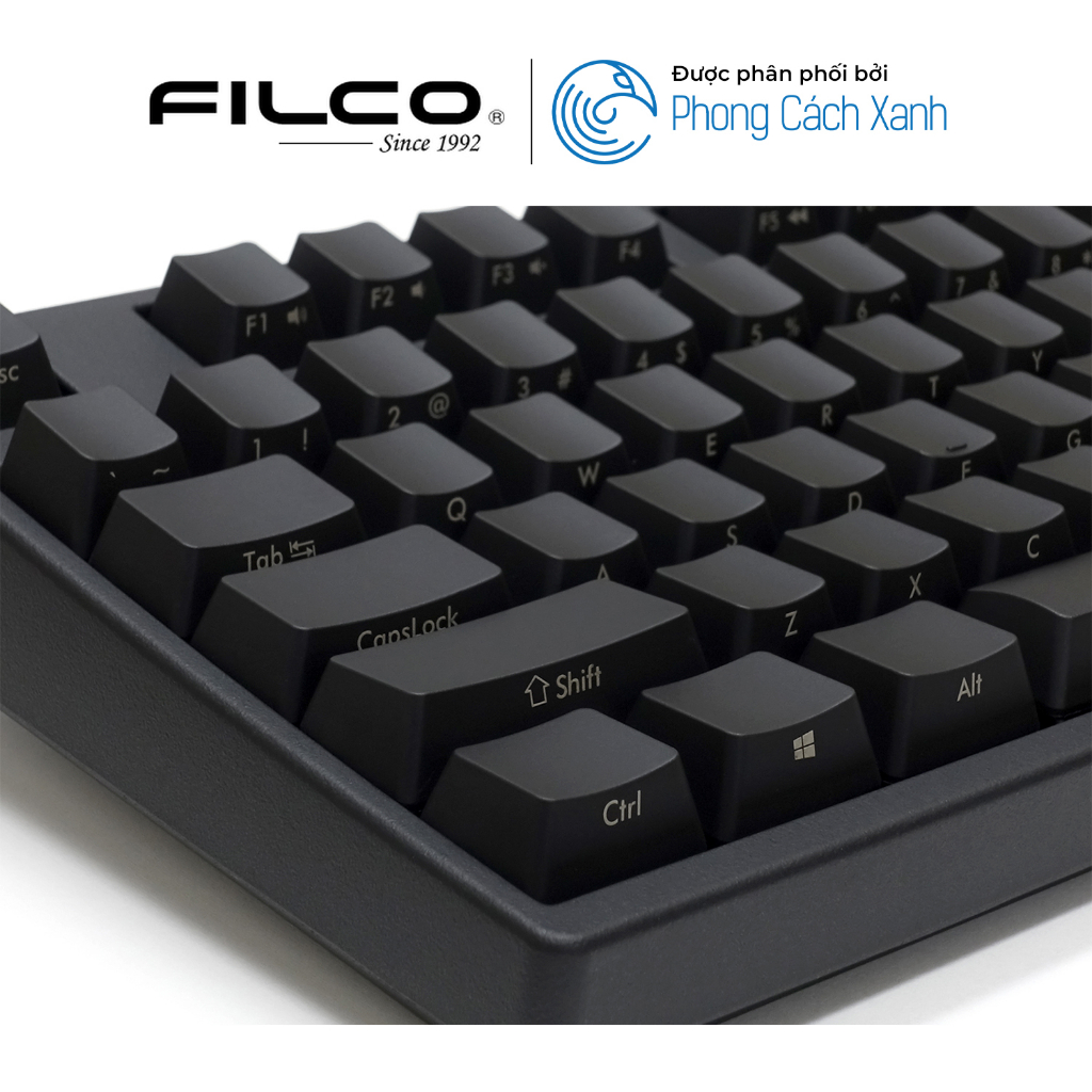 Bàn phím cơ Filco Majestouch 3 Ninja Fullsize - Hàng Chính Hãng