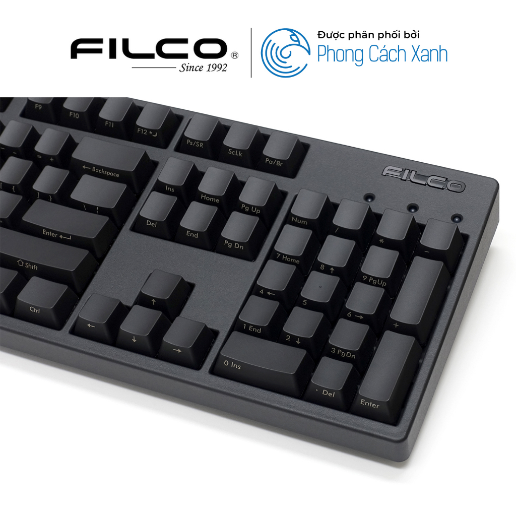 Bàn phím cơ Filco Majestouch 3 Ninja Fullsize - Hàng Chính Hãng
