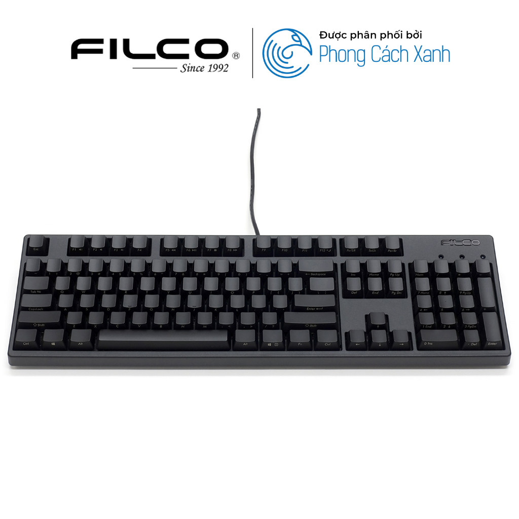 Bàn phím cơ Filco Majestouch 3 Ninja Fullsize - Hàng Chính Hãng