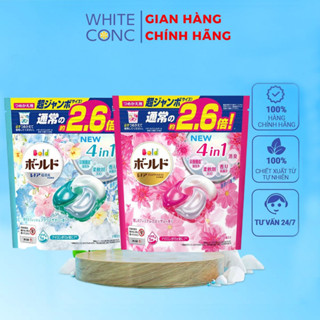 Viên giặt Nhật bản Gelball 4D (Túi 31 viên 4D) - Viên giặt BOLD mẫu mới Nhật Bản