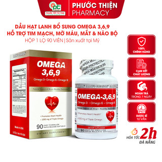 Viên uống dầu hạt lanh thực vật Flaxseed Oil OMEGA 369 của Mỹ Earths Creation - tốt cho tim mạch, bổ não, sáng mắt