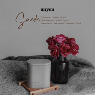 Suede - Nến thơm (scent of Leather / hương Da Thuộc)