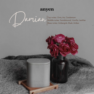 Damian - Nến thơm (scent of Santal 33 / hương Đàn Hương)