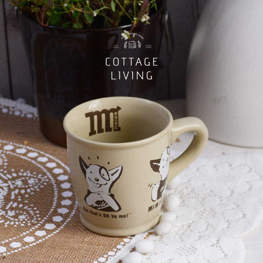 🧡 Ly/ cốc quai hình chú cún rất cute, 250ml . Gốm Nhật, Âu 2hand