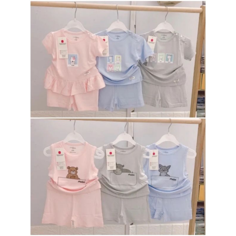 Bộ cộc tay, ba lỗ Masa cho bé 6-36M