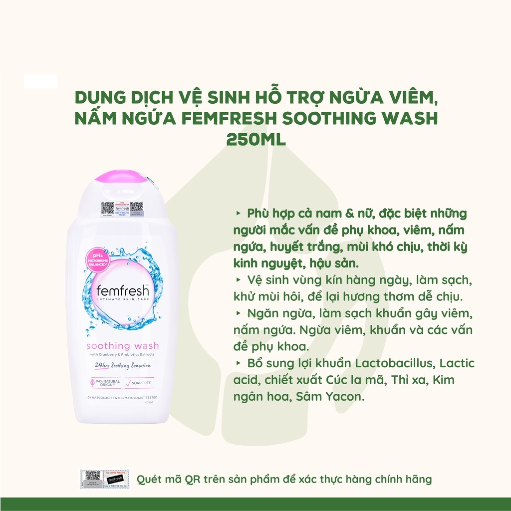 Dung dịch vệ phụ nữ Femfresh Daily Intimate Wash Anh Quốc 150ml/ 250ml